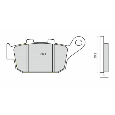 Placute frana sinter Honda CBR 650F Cod Produs: MX_NEW 225103323RM foto