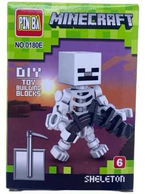 Figurina tip Constructie Skeleton - PINBA Minecraft- NO0180-6 foto
