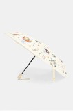 Moschino umbrelă culoarea galben, 8953