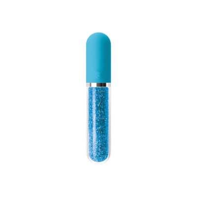 Vibrator Clasic Stardust Charm, Albastru, 16.5 cm foto