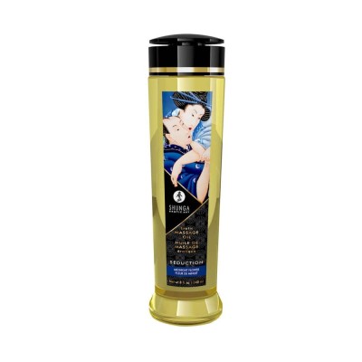 Shunga Erotic Seduction - Ulei de Masaj Erotic cu Aromă de Floare Regina Nopții, 240 ml foto