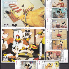 Grenada 1993 Disney MI 2667-2674 + 2 bl.351,352 MNH