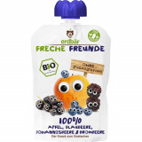 Piure din mere, afine, coacaze si mure Eco, 100 g, Freche Freunde