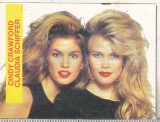 bnk cld Calendar de buzunar 1996 Cindy Crawford - Claudia Schiffer