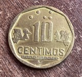 C50 - Moneda foarte veche - Peru - 10 centimos - 1995