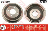 Tambur frana VW POLO (6N2) (1999 - 2001) TRW DB4260