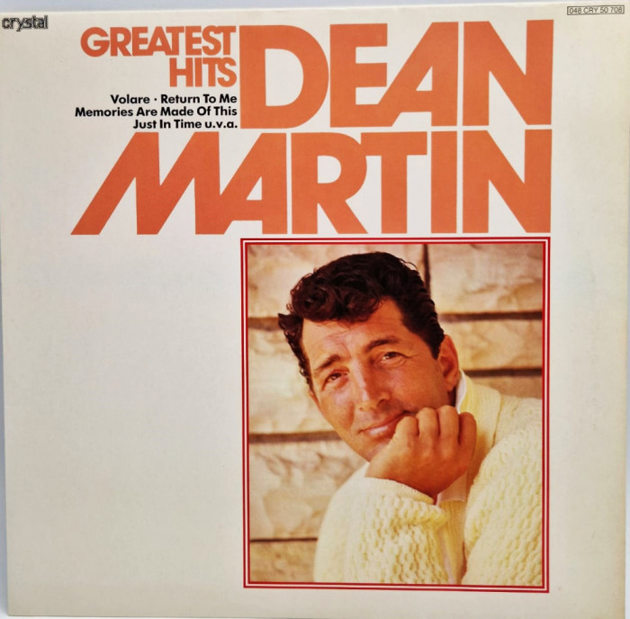 Dean Martin &lrm;&ndash; Greatest Hits NM / VG+ vinyl LP Crystal Germania pop