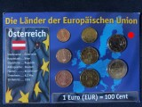 Euro set - Austria 2006-2011 , 8 monede UNC, Europa