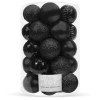 Set globuri de Craciun, 20 bucati, 5 modele, 6cm, negru Household NewTrend, Oem