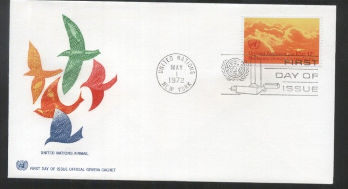 UN New York 1972 Airmail definitives Mi.247 FDC UN.292