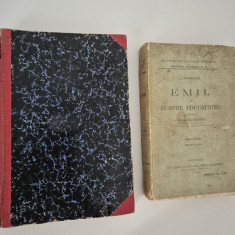 Carte veche J J Rousseau Emil sau despre educatiune editie completa