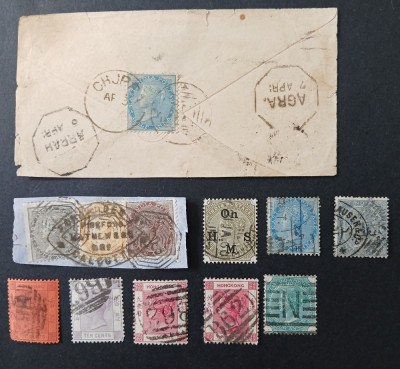 INDIA-QV-colonii lot 2 clasic-stampilate,circulate foto