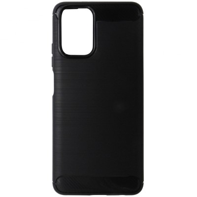 Husa tip capac spate Carbon silicon neagra pentru Xiaomi Redmi Note 10, 10S, Poco M5s foto