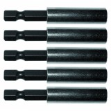 Set 5 adaptoare magnetice pentru biti, otel CrV, Gadget