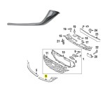 Ornament grila fata MAZDA CX-5, 02.2022-, partea stanga, crom,
