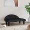 Gossi pat de caini, negru, 70x52x30 cm, catifea