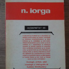 N. IORGA INTERPRETAT-N. BALOTA, M. BERZA SI COLAB.