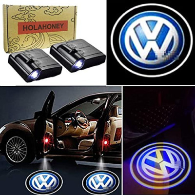 Set 2 Proiectoare LED Logo lumini usi auto holograma VW,UNIVERSALE foto