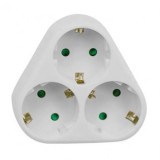 ADAPTOR 3 PRIZE 3X16A MAX 3680W, V-TAC
