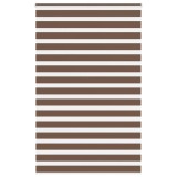 Jaluzea tip zebra maro lățime țesătură 140,9 cm poliester