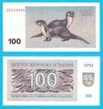 Lituania (pick 42) 100 Talonas 1992 UNC; Vidre