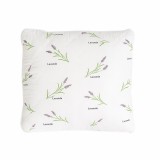 Perna matlasata antialergica lavanda LavenderDream Coneltex, dimensiuni 40 x 40 cm, patrata, culoare alba, umplutura fibra siliconizata