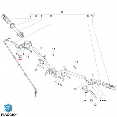 Pompa frana partea dreapta originala Piaggio Liberty iGet (15-20) - Vespa LX - Primavera - S - Sprint iGet (15-20) 4T AC 50-125-150cc