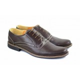 Cumpara ieftin Oferta marimea 43 - Pantofi barbati eleganti din piele naturala, culoare maro - LP37M