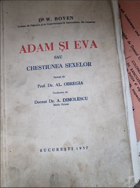 Dr. W. Boven - Adam si Eva sau chestiunea sexelor