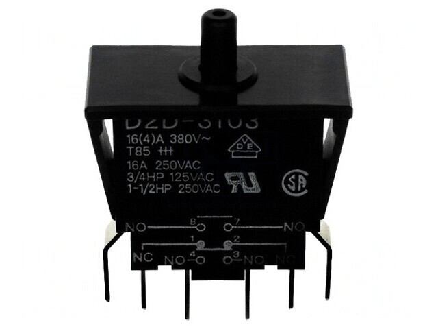 Comutator Ușă 16A 250V DPST-NO SPST-NC