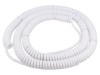 Cablu spiralat neecranat PUR alb 1,5m 6x0,22mm2 300V