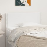 Cumpara ieftin Tăblie de pat, alb, 100x5x78/88 cm, piele ecologică