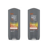 Set 2x Gel de dus 3 in 1 Dove Men+Care Sport Care Endurance, pentru corp, fata si par, 400 ml