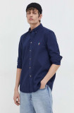 Cumpara ieftin PS Paul Smith camasa din bumbac barbati, culoarea albastru marin, cu guler button-down, regular