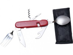 Briceag multifunctional cu tacamuri si husa Joker OutsideGear Venture foto