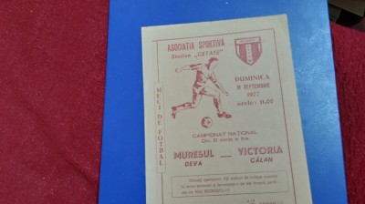 program Muresul Deva - Victoria Calan foto