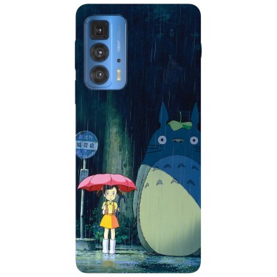Husa compatibila cu Motorola Edge 20 Lite model Totoro waiting for the bus, Silicon, TPU, Viceversa foto