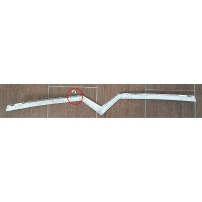 Ornament capota fata Citroen C4 (La/Lc), 10.2004-09.2008, parte montare cromat, 232903-1, Aftermarket CLEMA RUPTA foto