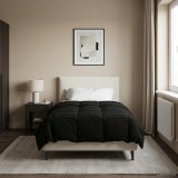 vidaXL Pilotă de vară Patos Negru 140 x 220 cm Microfibră 42025935