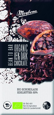 Ciocolata neagra 85%, bio, 100g, Meybona foto