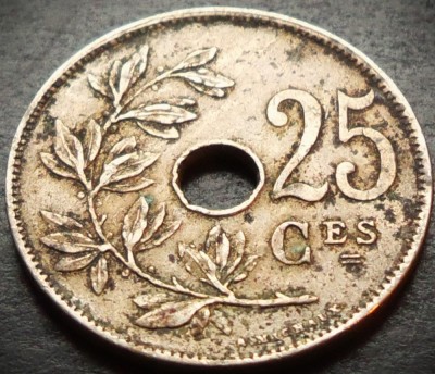 Moneda istorica 25 CENTIMES - BELGIA, anul 1927 * cod 939 = BELGIQUE foto