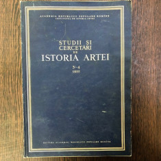 STUDII SI CERCETARI DE ISTORIA ARTEI NR 3-4/1955