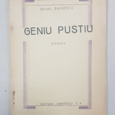 GENIU PUSTIU, ROMAN de MIHAIL EMINESCU - BUCURESTI
