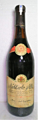 Z 6 RARITATE VIN ROSU NEBBIOLO D&amp;#039;ALBA, DOC, Recoltare 1973 GR 12,5 CL 72 foto