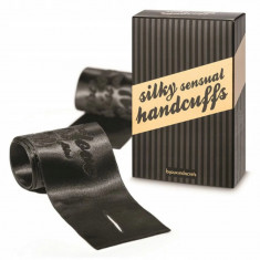 Eșarfe de constrângere din satin - Bijoux Indiscrets Silky Sensual Handcuffs