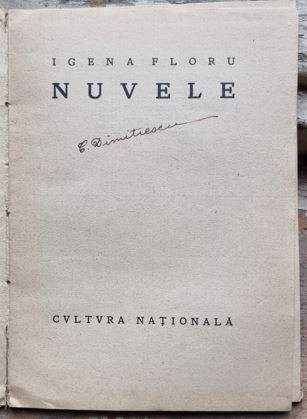 Igena Floru - Nuvele