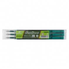 Set 3 Mine Pix Gel ECADA Disparel, 0.7 mm, Verde, Set Mine cu Gel Verde, Set Rezerve cu Gel Verde, Mine Pixuri cu Gel, Mine Pixuri Gel pentru Scoala,