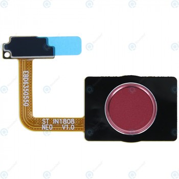 LG G7 ThinQ (G710EM) Senzor de amprentă trandafir zmeură foto