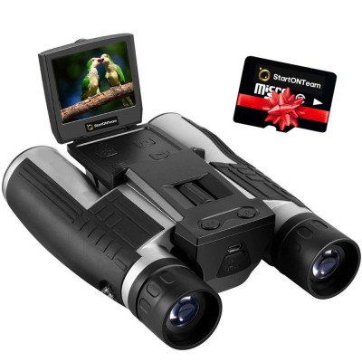 Binoclu Profesional Digital de Vanatoare StartONTeam, Zoom 12X, Ecran LCD de 2.4 foto