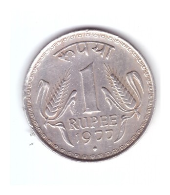 Moneda India 1 rupee 1977 Bombay, stare buna, curata foto